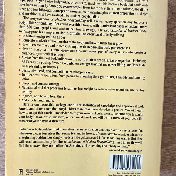 Arnold Schwarzenegger
Encyclopedia of Modern Bodybuilding - Picture 2 of 5